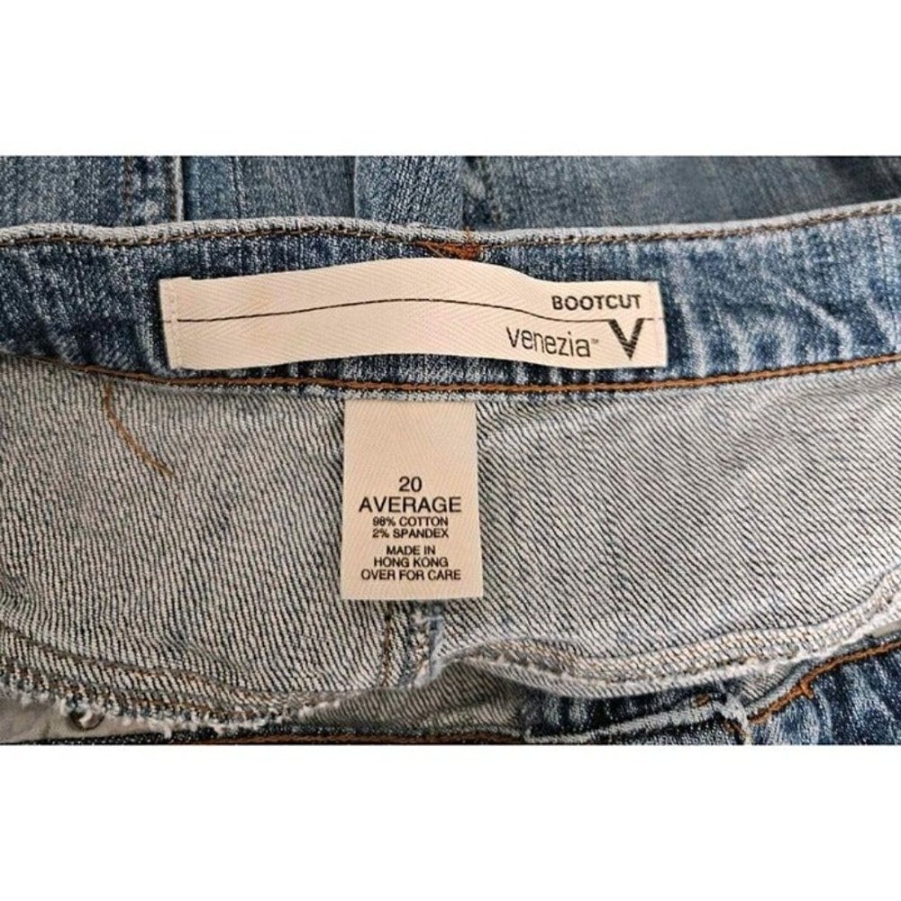 Venezia Womens Bootcut Med Wash Stretch Jeans Sz 20 - Picture 3 of 3